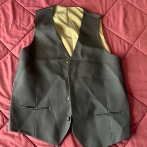 Alfani slim fit navy blue vest